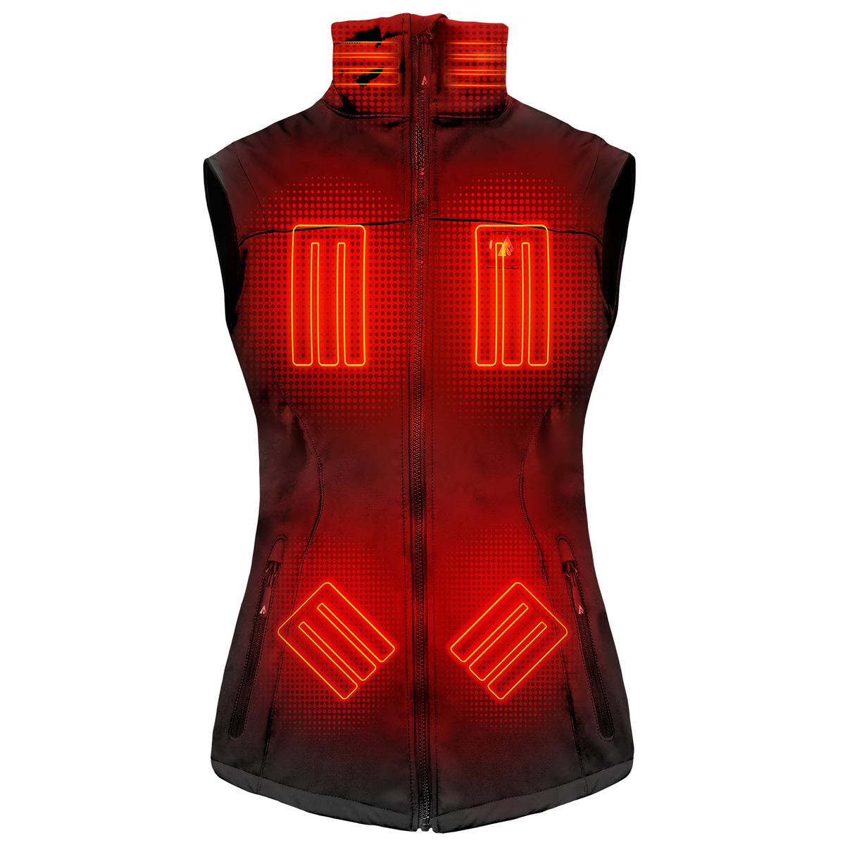 ActionHeat Pro Series+ Bluetooth Women's Softshell Heated Vest ActionHeat Pro Series+ Bluetooth Women's Softshell Heated Vest
