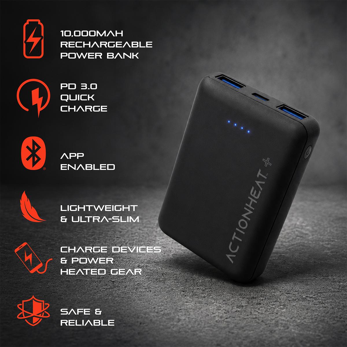 ActionHeat 10,000 mAh Quickcharge Bluetooth Power Bank ActionHeat 10,000 mAh Quickcharge Bluetooth Power Bank