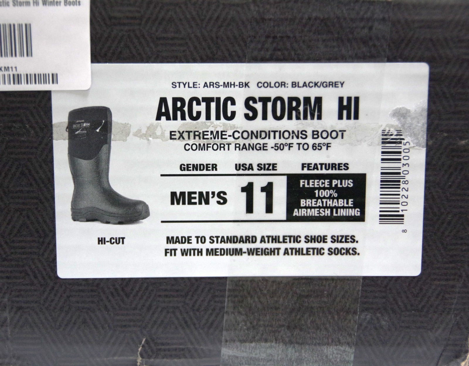 Dryshod Arctic Storm Hi Winter Boots - Black / Grey - Men's - Size 11 Dryshod Arctic Storm Hi Winter Boots - Black / Grey - Men's - Size 11