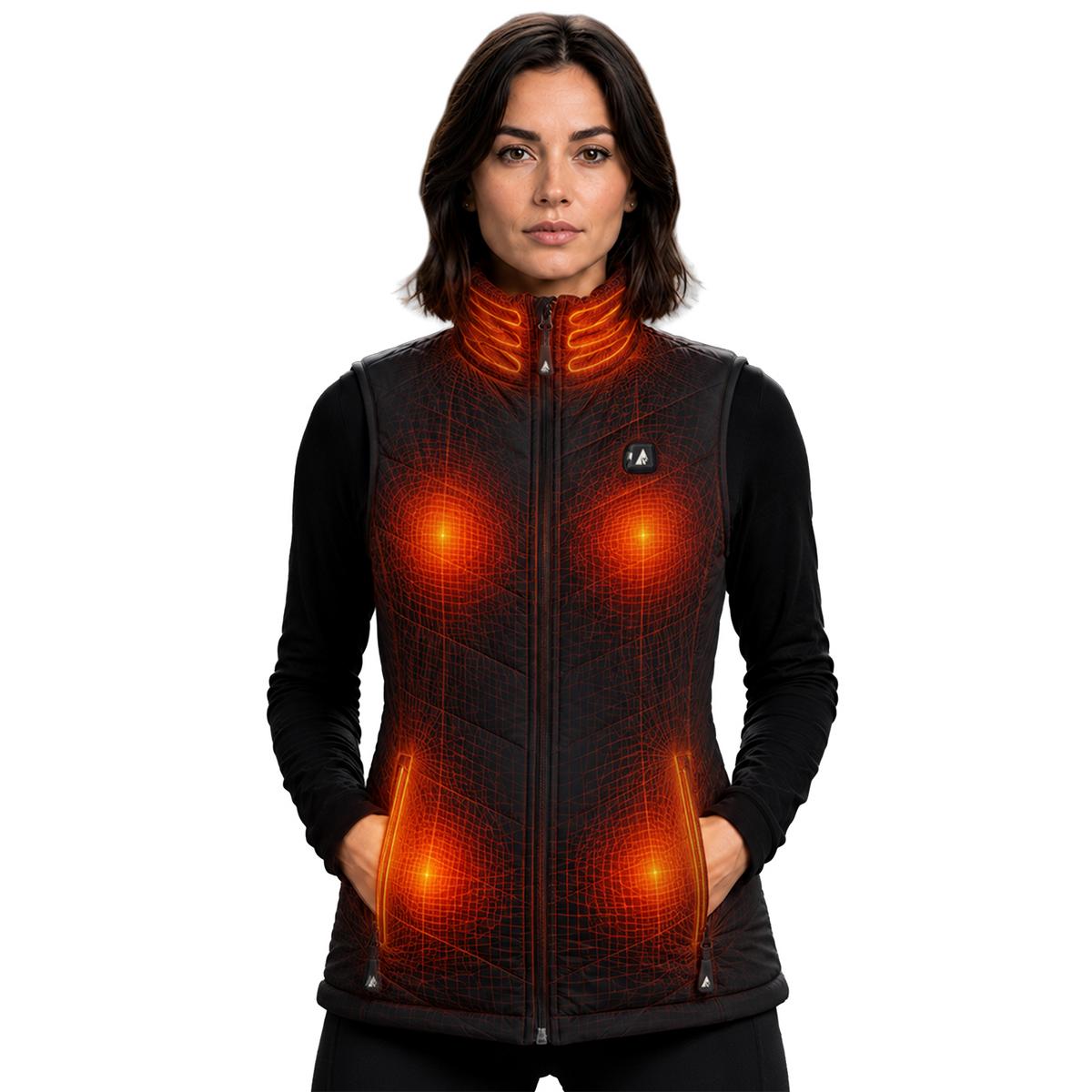 ActionHeat Pro Series+ Bluetooth Women's Puffer Heated Vest ActionHeat Pro Series+ Bluetooth Women's Puffer Heated Vest