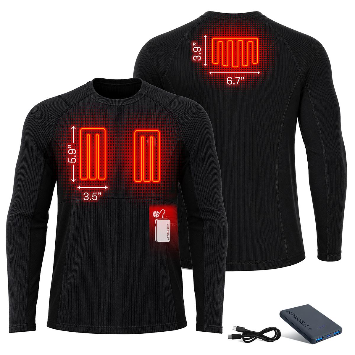 ActionHeat Pro Series+ Bluetooth Men's Heated Base Layer Shirt ActionHeat Pro Series+ Bluetooth Men's Heated Base Layer Shirt