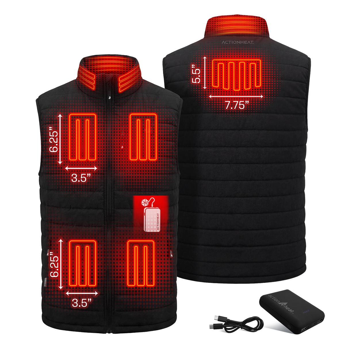 ActionHeat Pro Series+ Bluetooth Men's Puffer Heated Vest ActionHeat Pro Series+ Bluetooth Men's Puffer Heated Vest