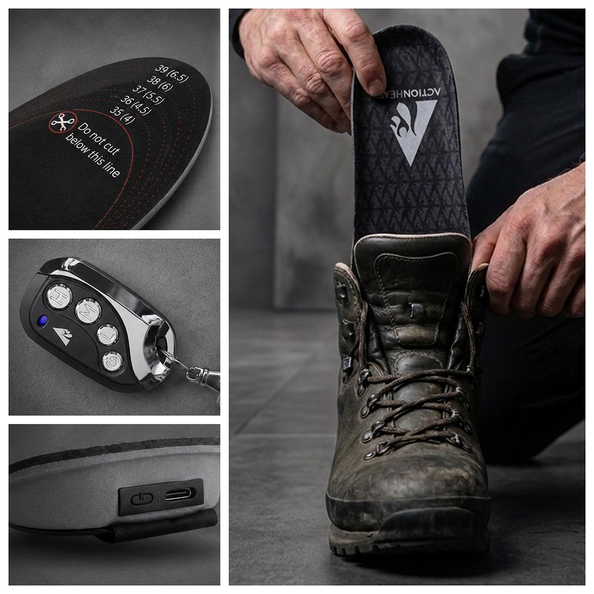 ActionHeat Pro Series+ Bluetooth Heated Insoles ActionHeat Pro Series+ Bluetooth Heated Insoles