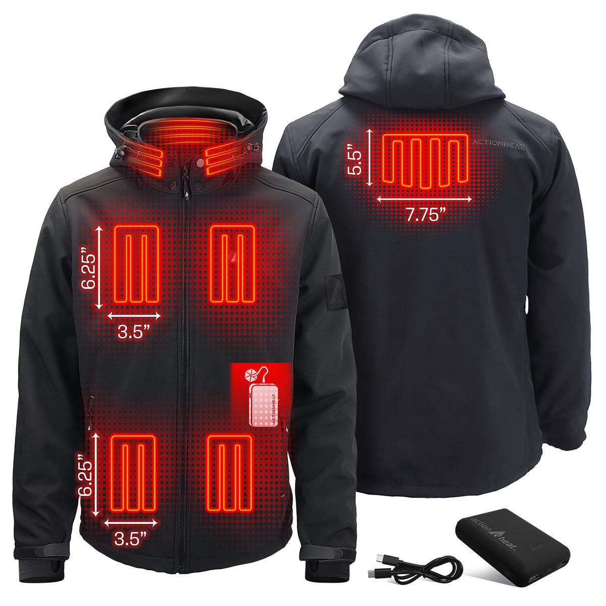 ActionHeat Pro Series+ Bluetooth Men's Softshell Heated Jacket ActionHeat Pro Series+ Bluetooth Men's Softshell Heated Jacket