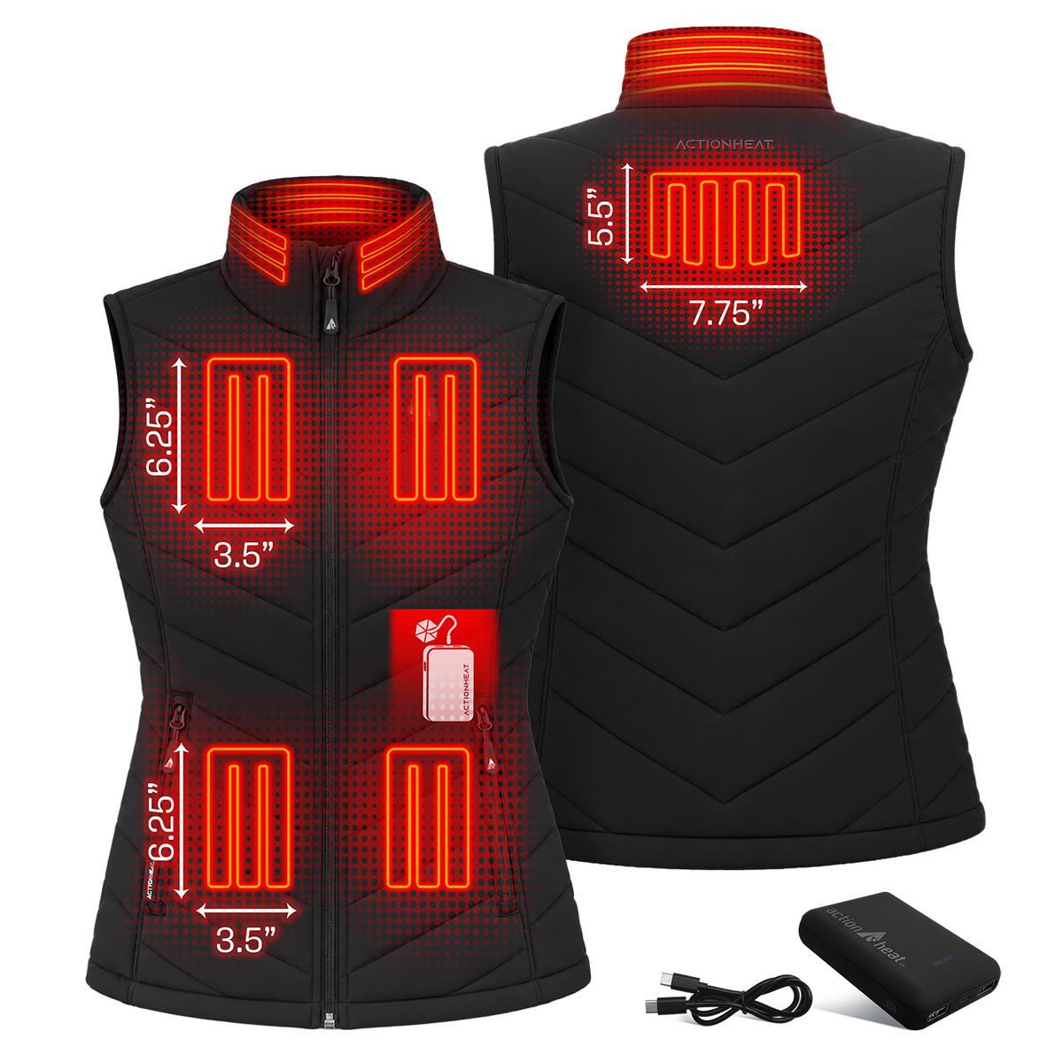 ActionHeat Pro Series+ Bluetooth Women's Puffer Heated Vest ActionHeat Pro Series+ Bluetooth Women's Puffer Heated Vest