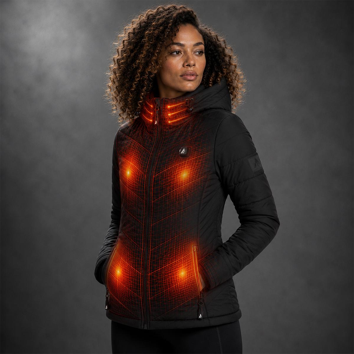 ActionHeat Pro Series+ Bluetooth Women's Puffer Heated Jacket ActionHeat Pro Series+ Bluetooth Women's Puffer Heated Jacket