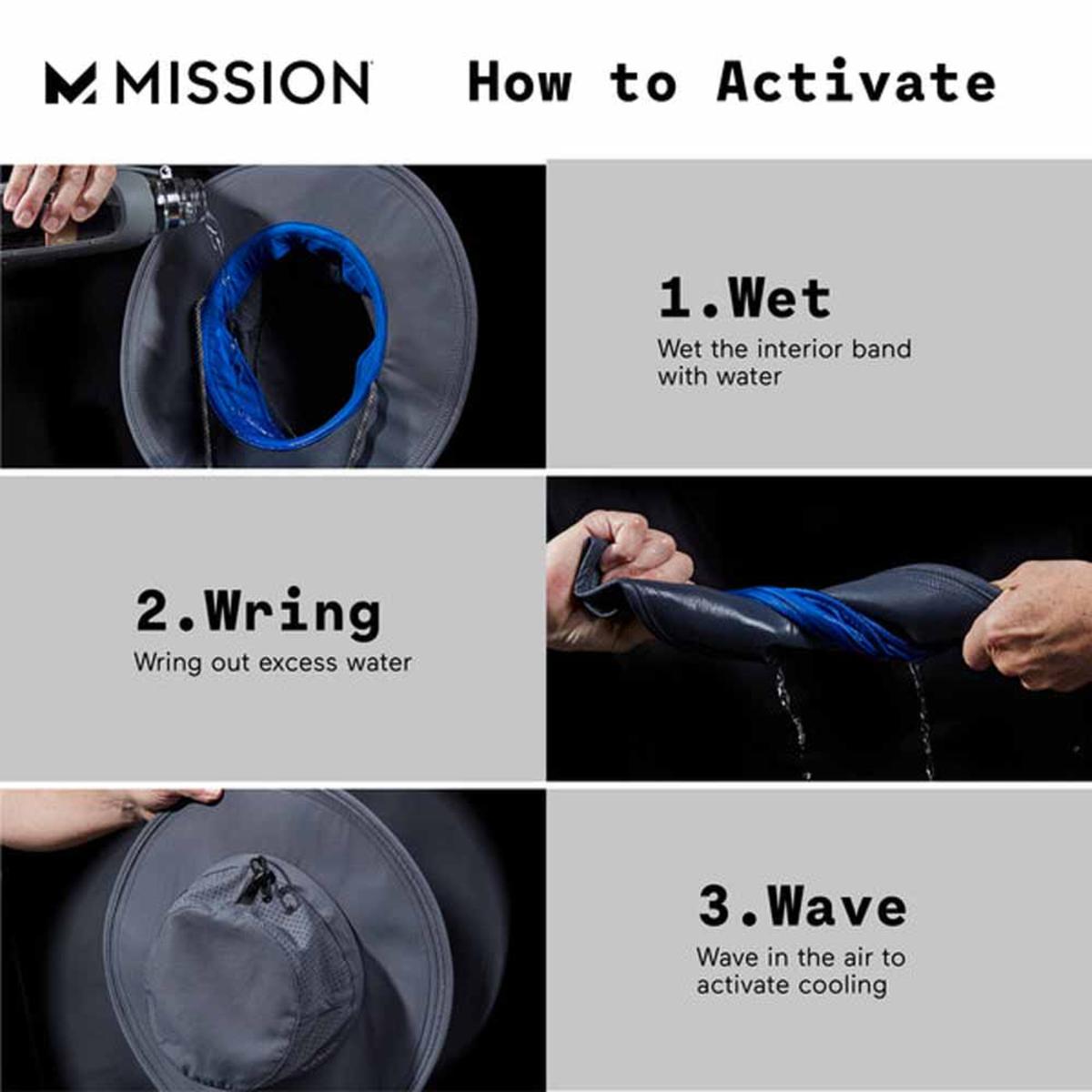 Mission Cooling Vented Performance Hat - Alloy Heather Gray Mission Cooling Vented Performance Hat - Alloy Heather Gray