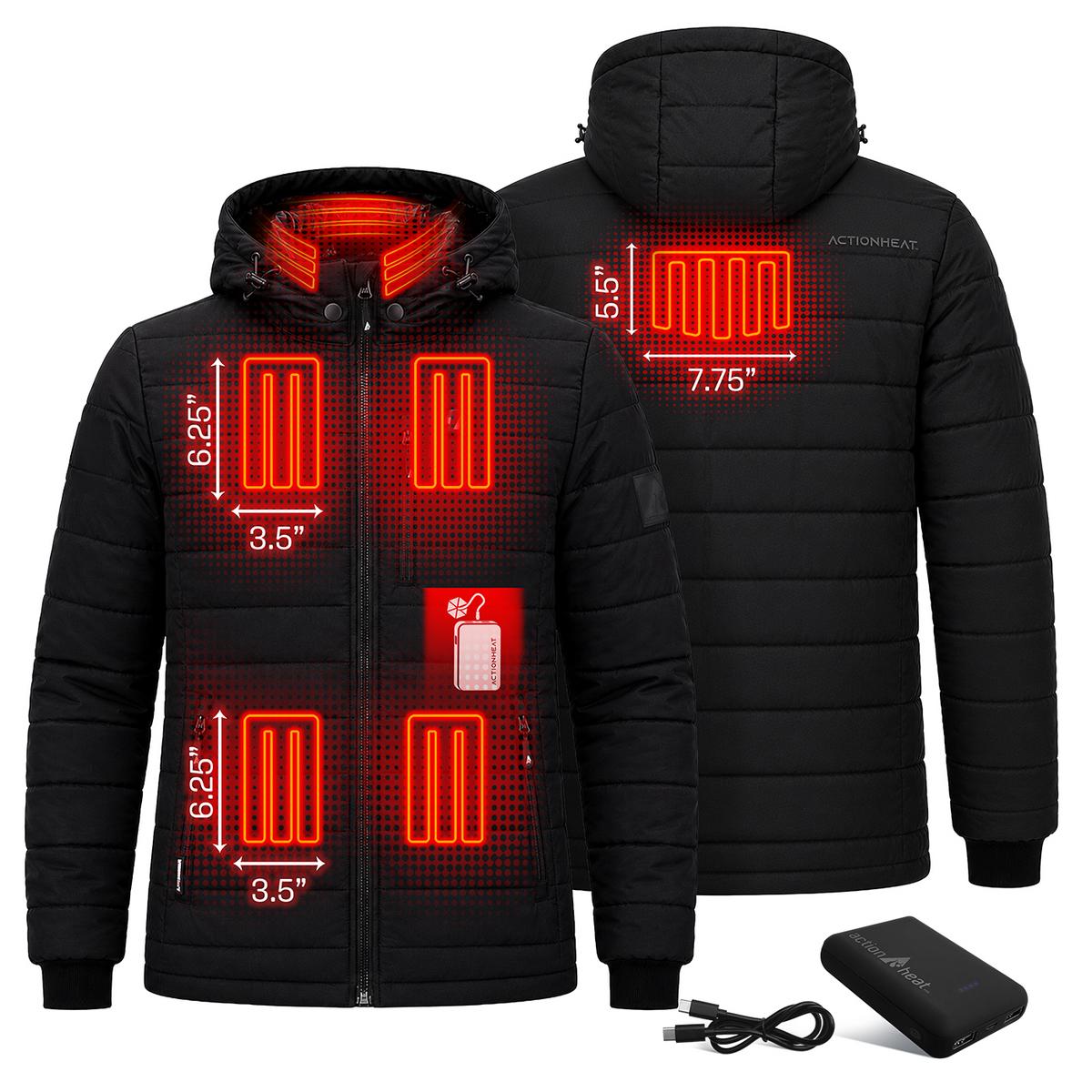ActionHeat Pro Series+ Bluetooth Men's Puffer Heated Jacket ActionHeat Pro Series+ Bluetooth Men's Puffer Heated Jacket