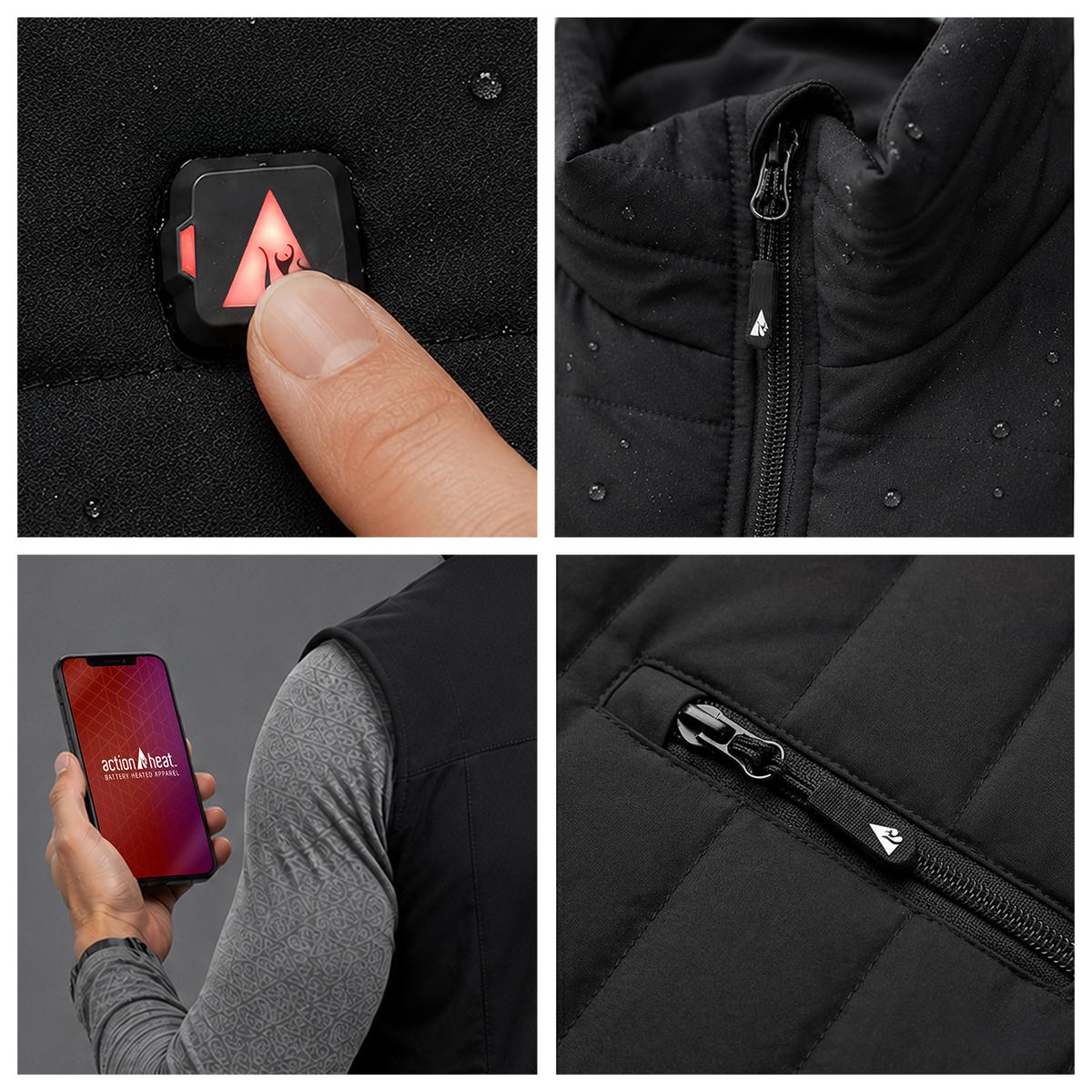 ActionHeat Pro Series+ Bluetooth Women's Puffer Heated Vest ActionHeat Pro Series+ Bluetooth Women's Puffer Heated Vest