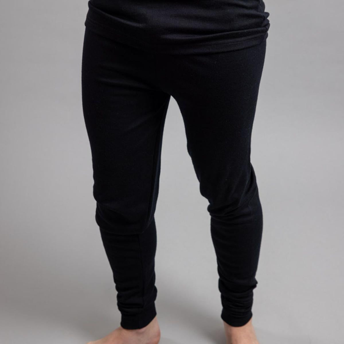 Merino Skins Unisex Long John / Pant - Black Merino Skins Unisex Long John / Pant - Black
