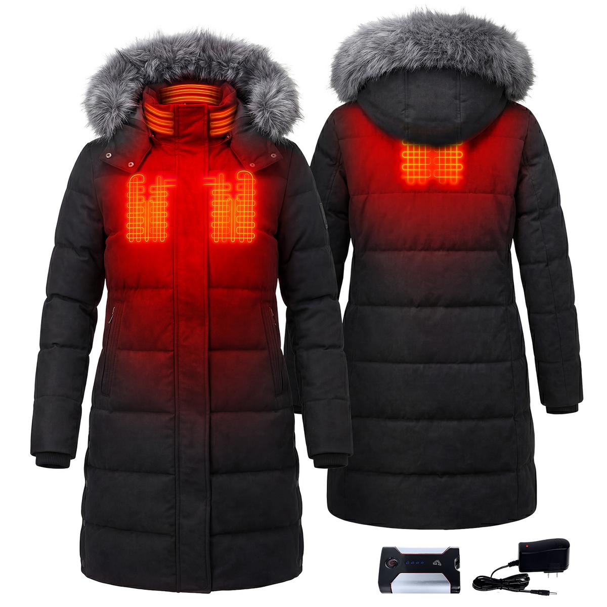 Gerbing 7V Women's Battery Heated Long Puffer Jacket Gerbing 7V Women's Battery Heated Long Puffer Jacket