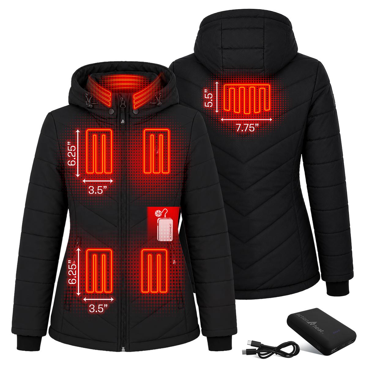 ActionHeat Pro Series+ Bluetooth Women's Puffer Heated Jacket ActionHeat Pro Series+ Bluetooth Women's Puffer Heated Jacket