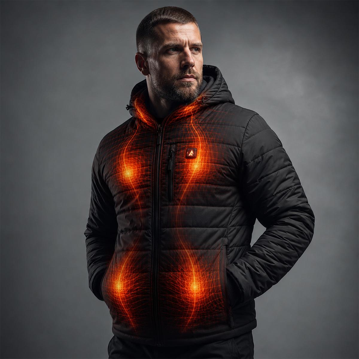 ActionHeat Pro Series+ Bluetooth Men's Puffer Heated Jacket ActionHeat Pro Series+ Bluetooth Men's Puffer Heated Jacket