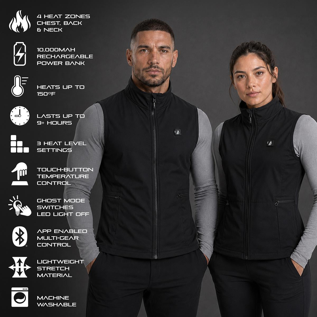 ActionHeat Pro Series+ Bluetooth Heated Vest Liner ActionHeat Pro Series+ Bluetooth Heated Vest Liner