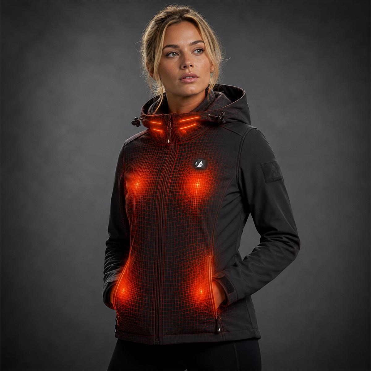 ActionHeat Pro Series+ Bluetooth Women's Softshell Heated Jacket ActionHeat Pro Series+ Bluetooth Women's Softshell Heated Jacket