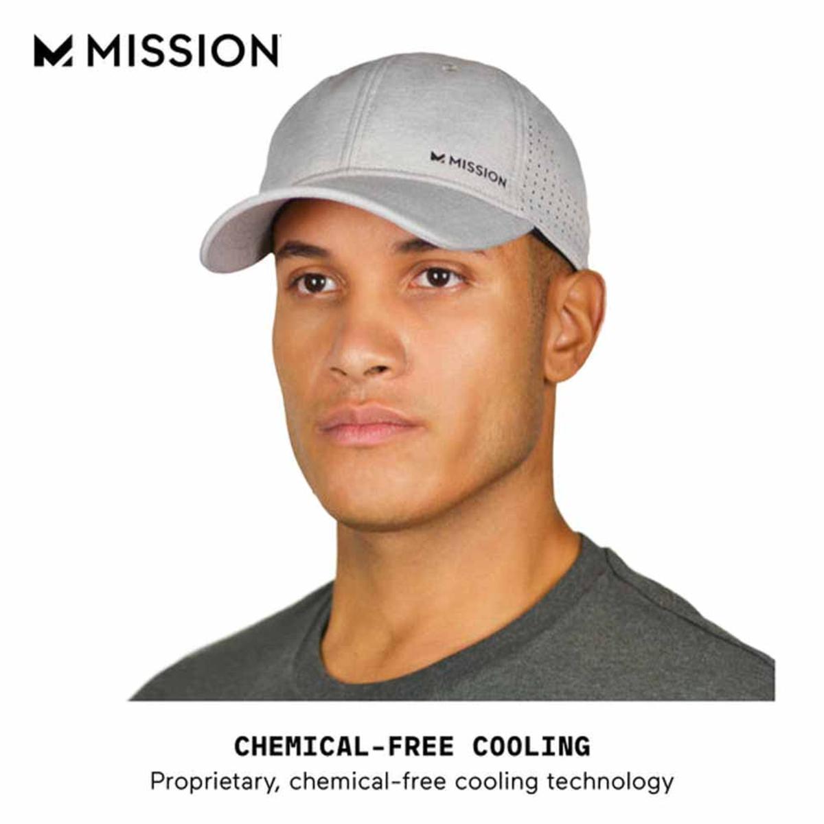 Mission Cooling Vented Performance Hat - Alloy Heather Gray Mission Cooling Vented Performance Hat - Alloy Heather Gray