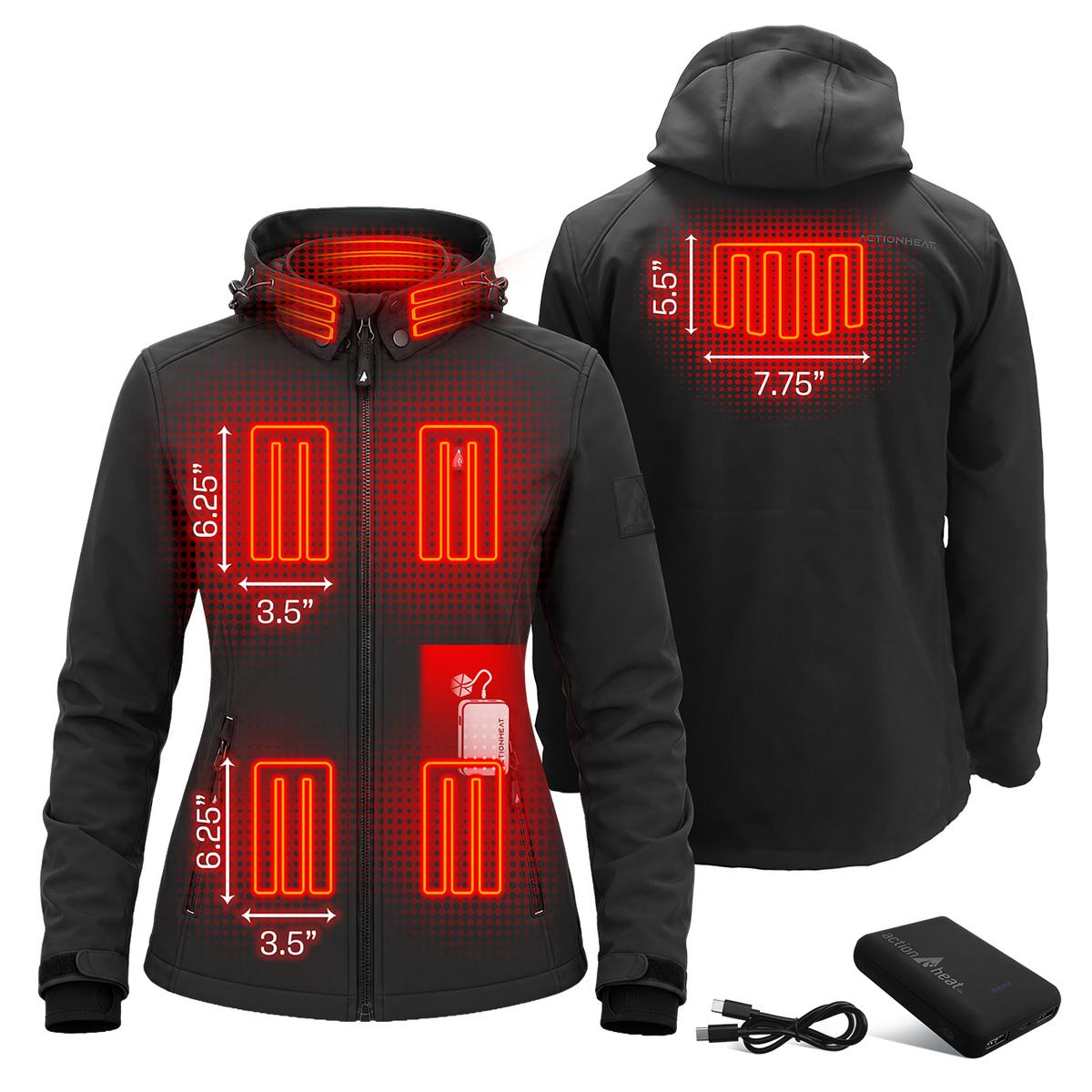 ActionHeat Pro Series+ Bluetooth Women's Softshell Heated Jacket ActionHeat Pro Series+ Bluetooth Women's Softshell Heated Jacket