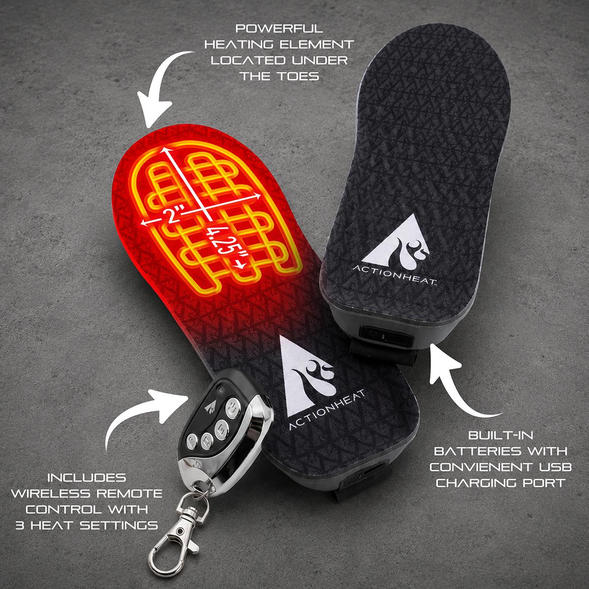 ActionHeat Pro Series+ Bluetooth Heated Insoles ActionHeat Pro Series+ Bluetooth Heated Insoles