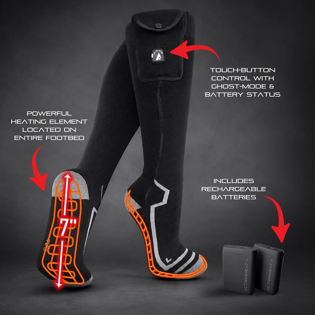 ActionHeat Pro Series+ Bluetooth Wool Heated Socks ActionHeat Pro Series+ Bluetooth Wool Heated Socks