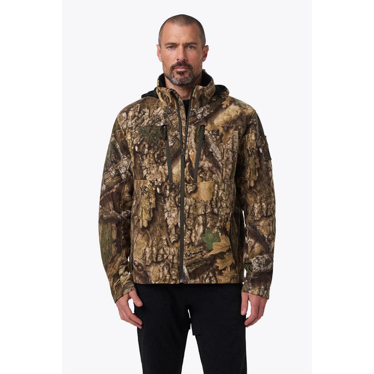 Mobile Warming Men's 7.4V APX Heated Fleece Camo Jacket Mobile Warming Men's 7.4V APX Heated Fleece Camo Jacket