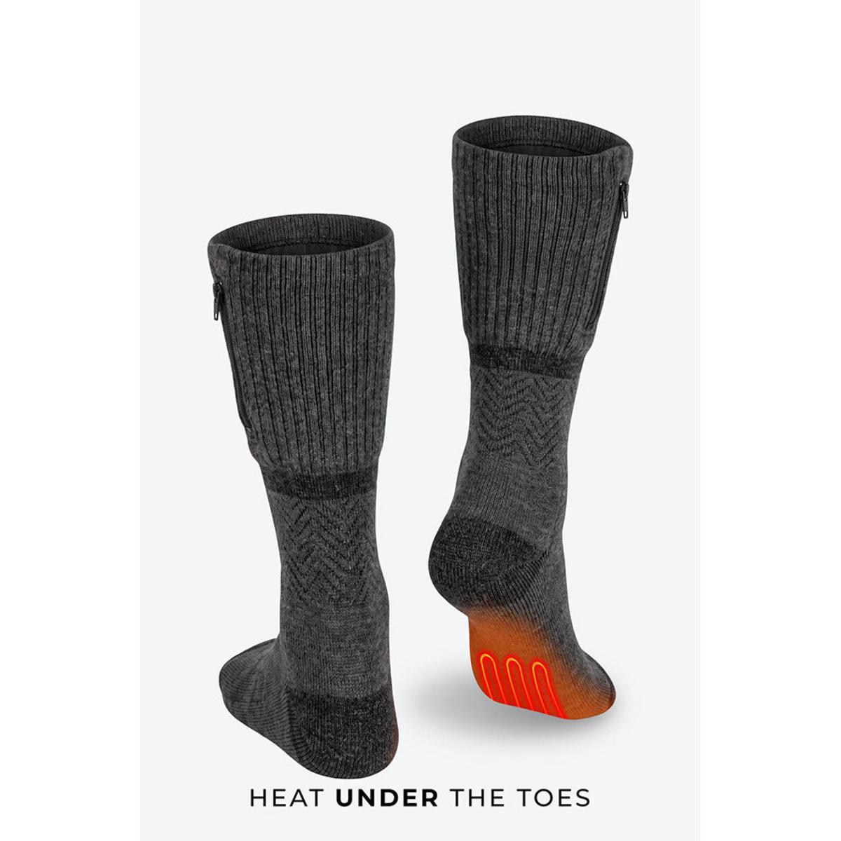 Mobile Warming Unisex 3.7V Wool Crew Heated Socks Mobile Warming Unisex 3.7V Wool Crew Heated Socks