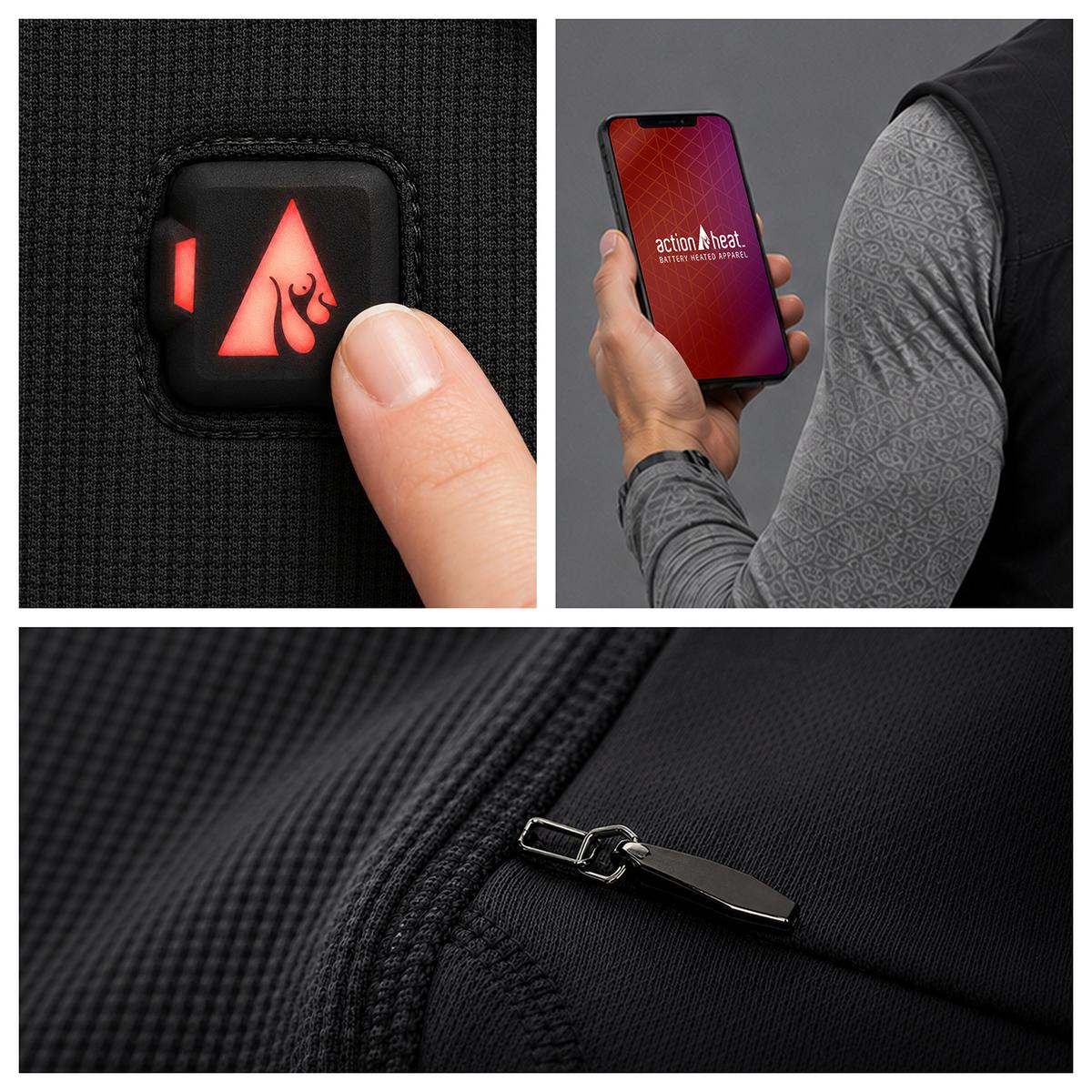 ActionHeat Pro Series+ Bluetooth Women's Heated Base Layer Shirt ActionHeat Pro Series+ Bluetooth Women's Heated Base Layer Shirt