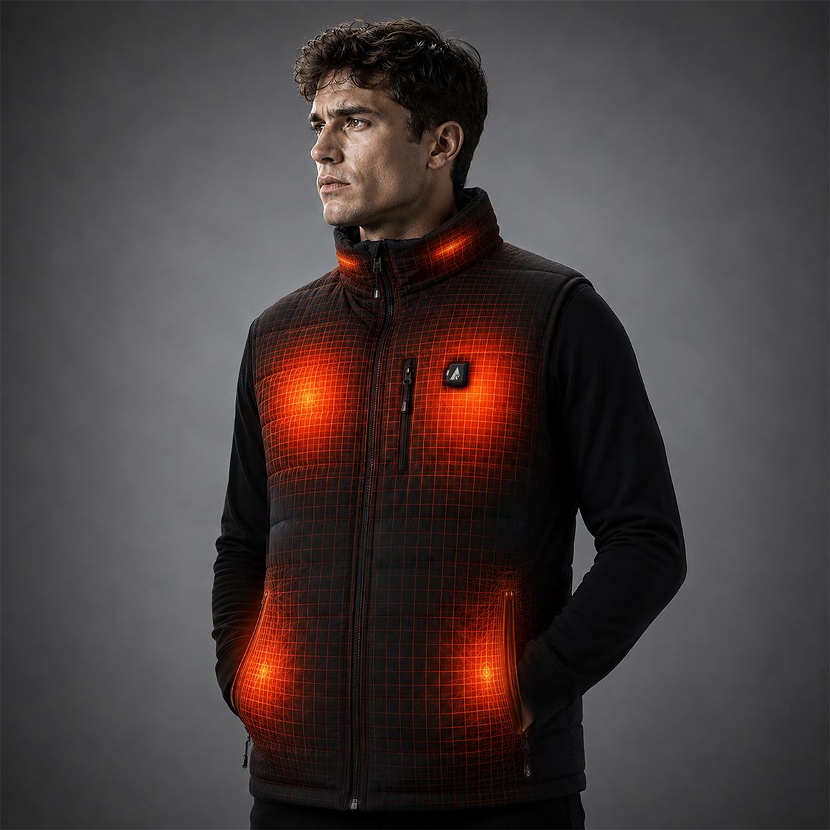 ActionHeat Pro Series+ Bluetooth Men's Puffer Heated Vest ActionHeat Pro Series+ Bluetooth Men's Puffer Heated Vest
