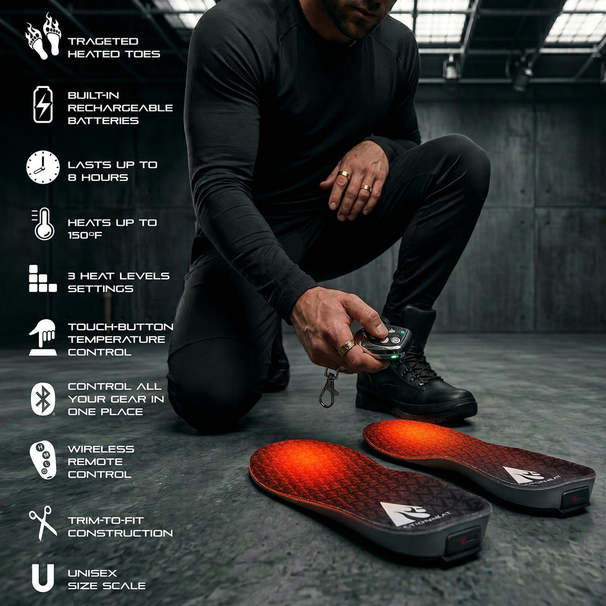 ActionHeat Pro Series+ Bluetooth Heated Insoles ActionHeat Pro Series+ Bluetooth Heated Insoles
