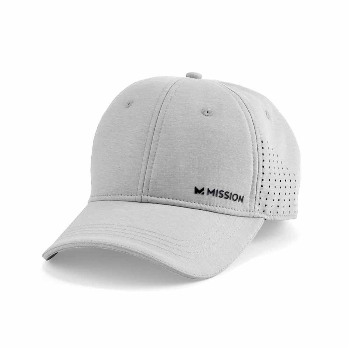 Mission Cooling Vented Performance Hat - Alloy Heather Gray Mission Cooling Vented Performance Hat - Alloy Heather Gray