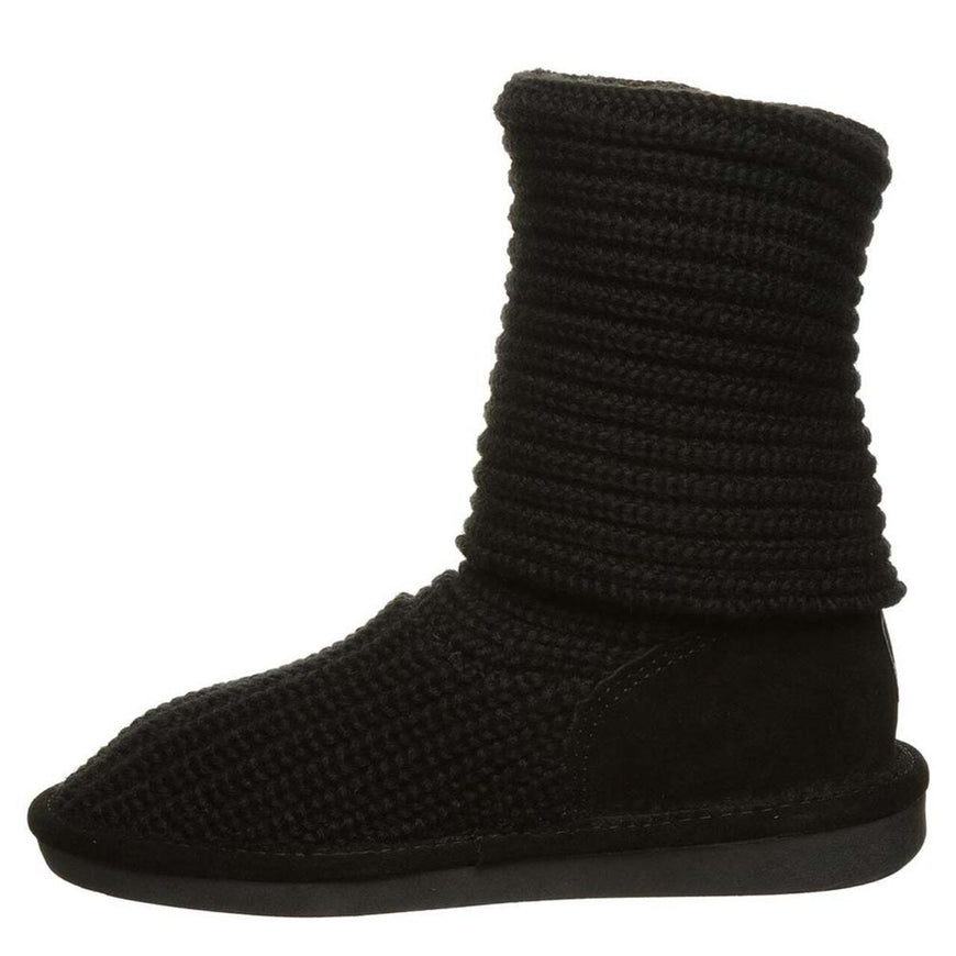 Bearpaw Women's Knit Tall Boots (Black, 9.5)