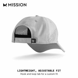 Mission Cooling Vented Performance Hat - Alloy Heather Gray