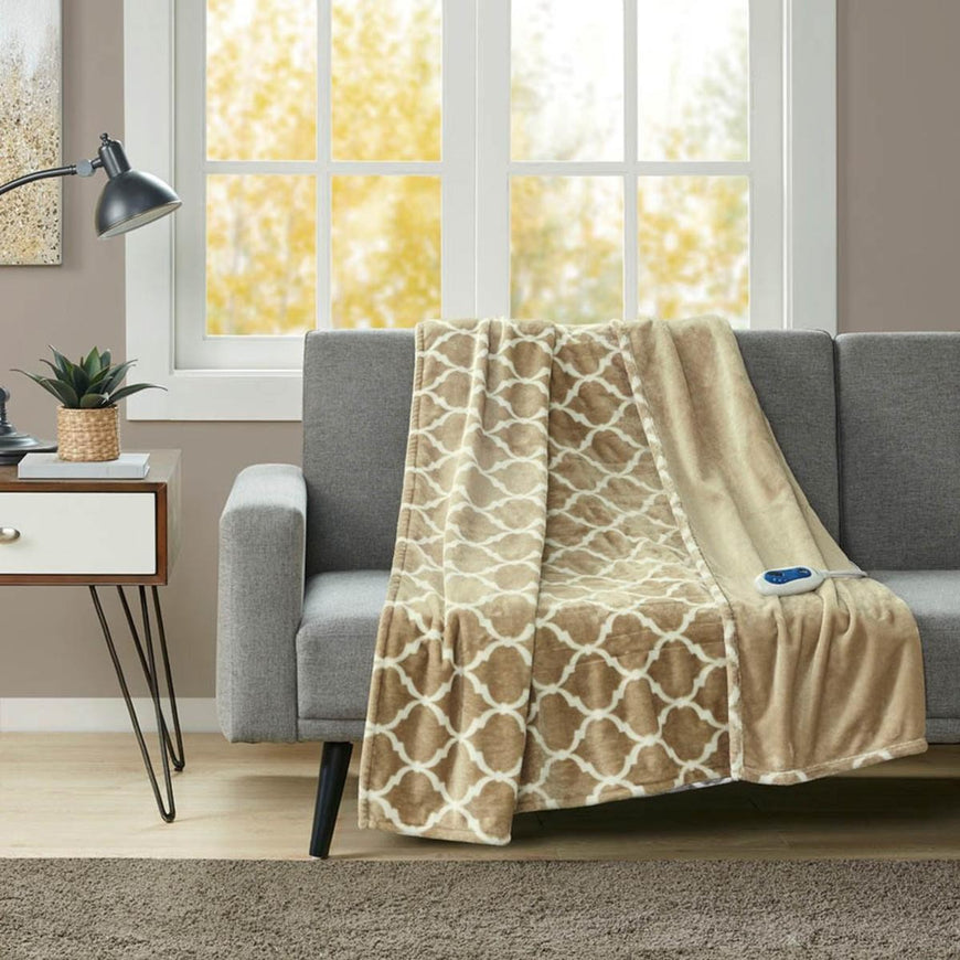Beautyrest Heated Ogee Throw - 60
