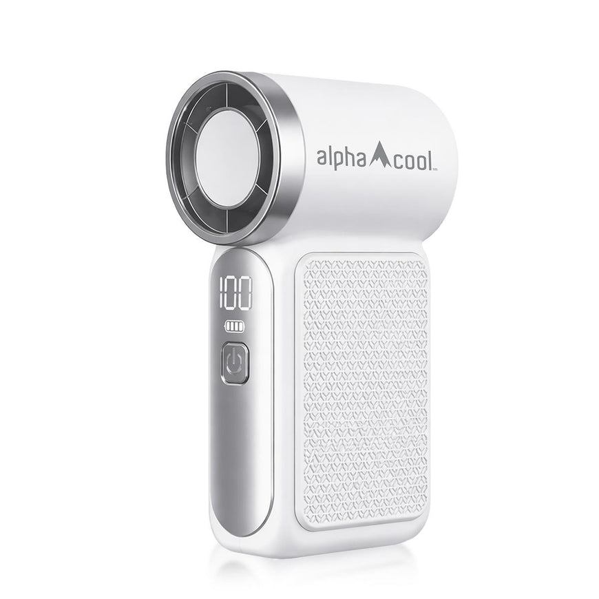 AlphaCool Mini Handheld Fan - White