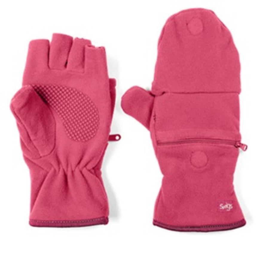 Sprigs Multi-Mitt Fleece Fingerless Gloves (Grey)