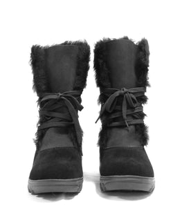 Cloud Nine Rosalita Sheepskin Boots - Black - Women - Size 7