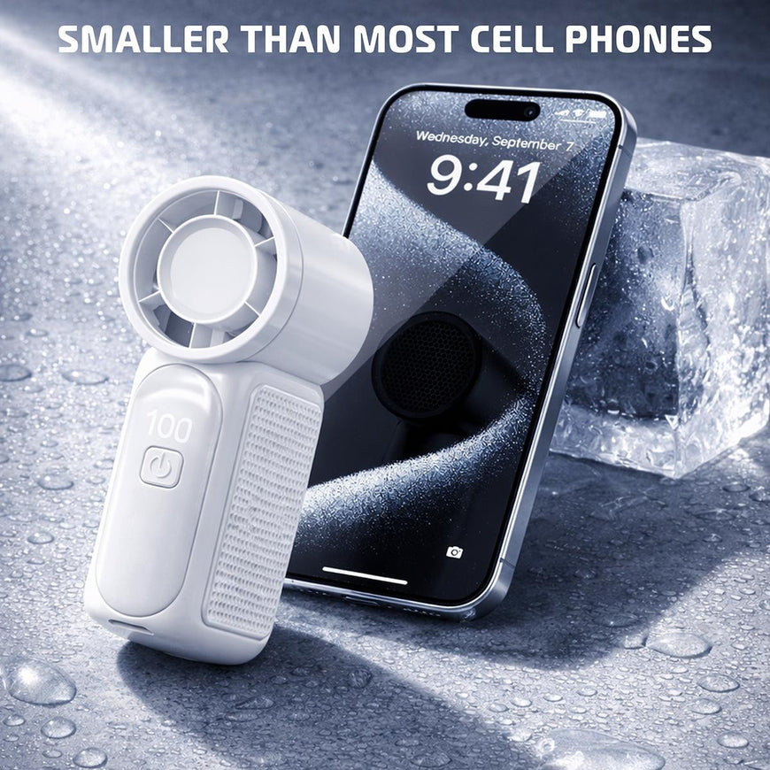 AlphaCool Mini Handheld Fan - White