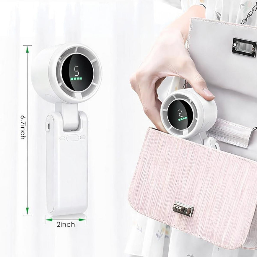 AlphaCool Handheld Fan - White