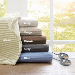 Beautyrest Electric Micro Fleece Heated Blanket - Queen