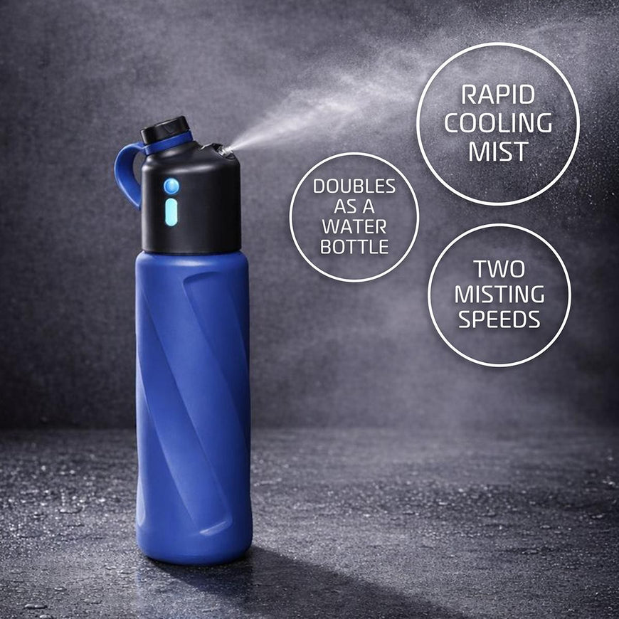 AlphaCool Misting Insulated Water Bottle - Blue