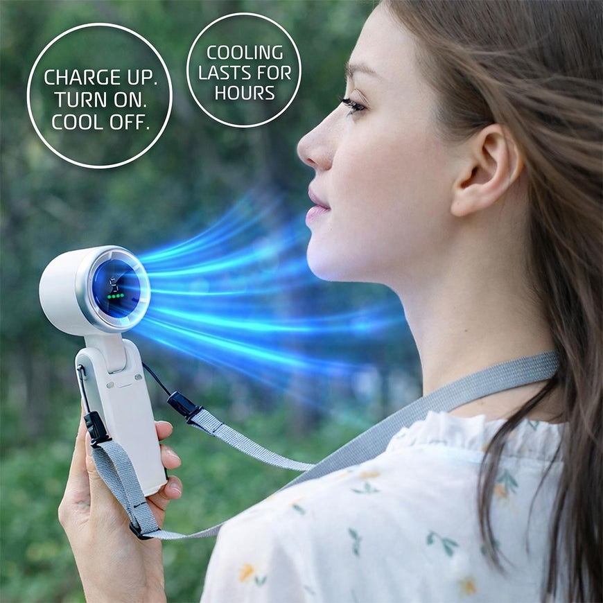AlphaCool Handheld Fan - White