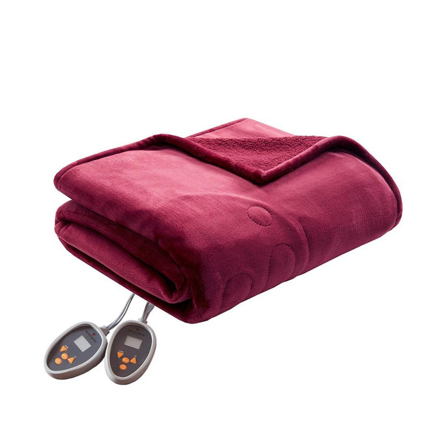 Woolrich Heated Plush to Berber Blanket - Twin
