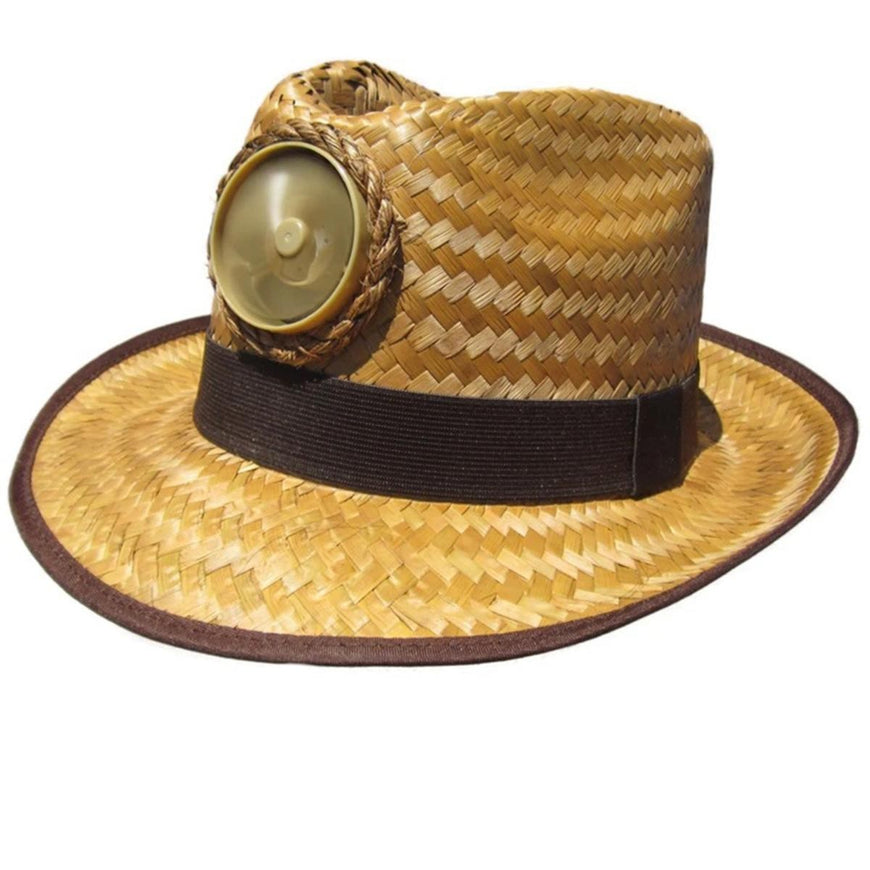 Kool Breeze Fedora Brown w/Wide Band Solar Cooling Hat UPF 50+ Protection One Si