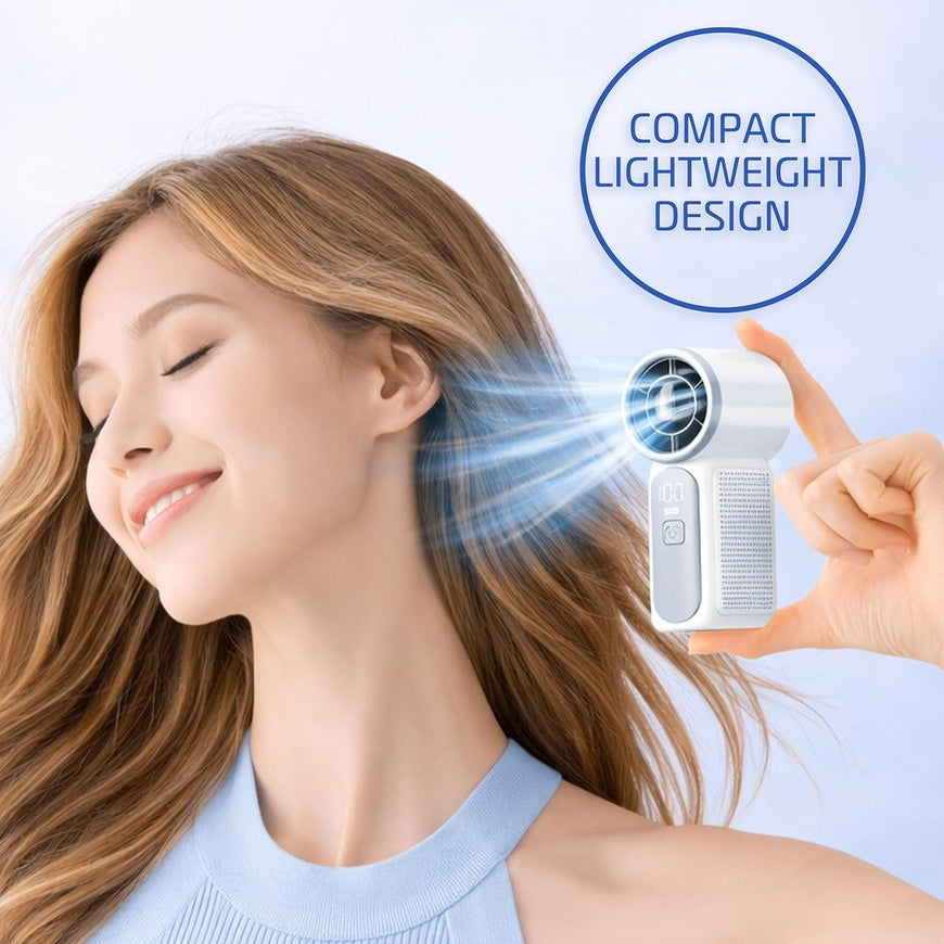 AlphaCool Mini Handheld Fan - White