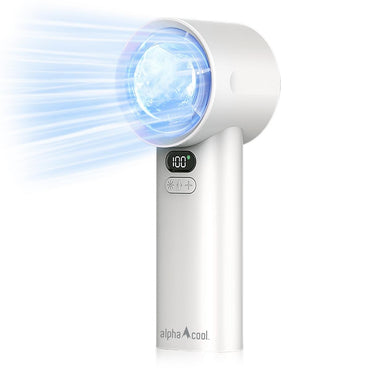 AlphaCool Handheld Fan with Cooling Plate - White