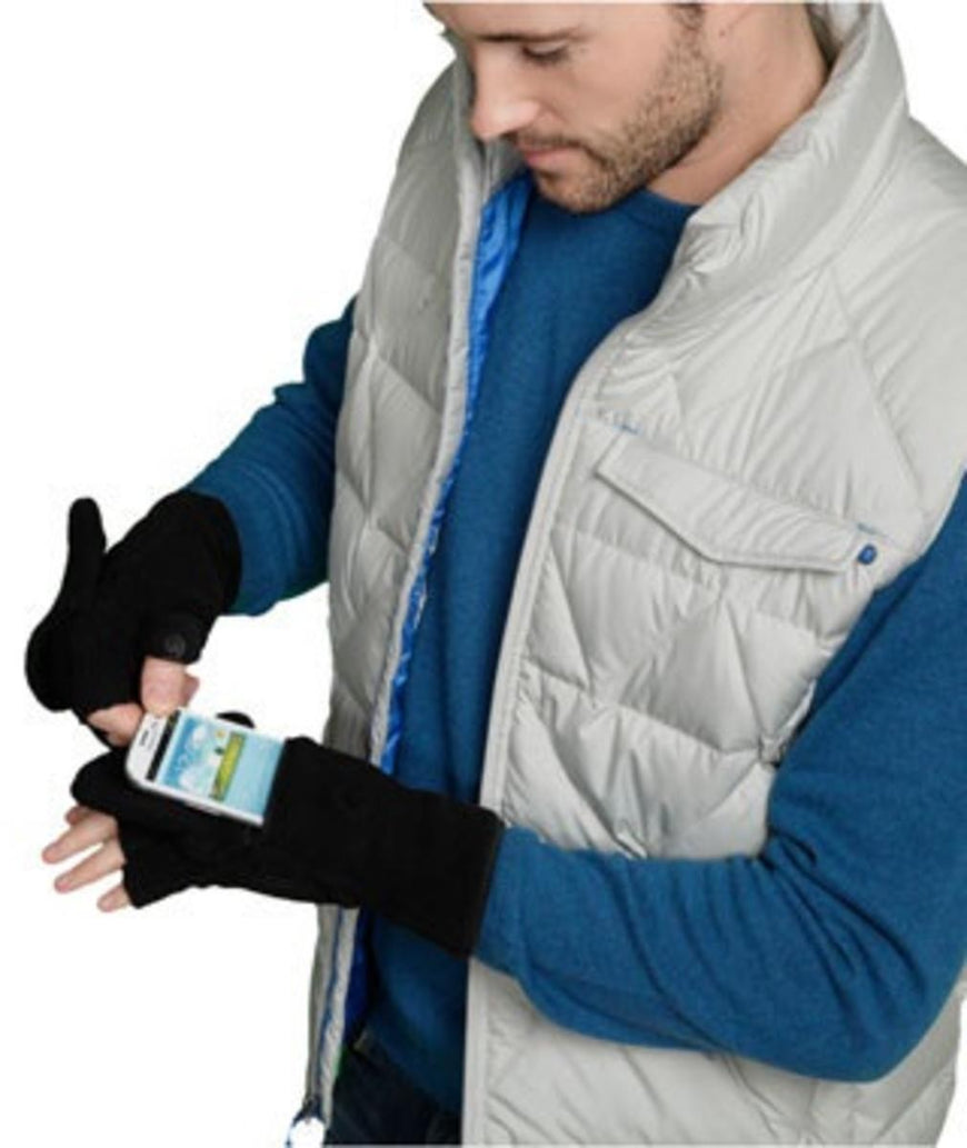 Sprigs Multi-Mitt Fleece Fingerless Gloves (Grey)