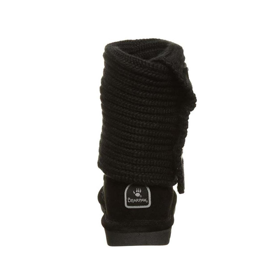 Bearpaw Women's Knit Tall Boots (Black, 9.5)