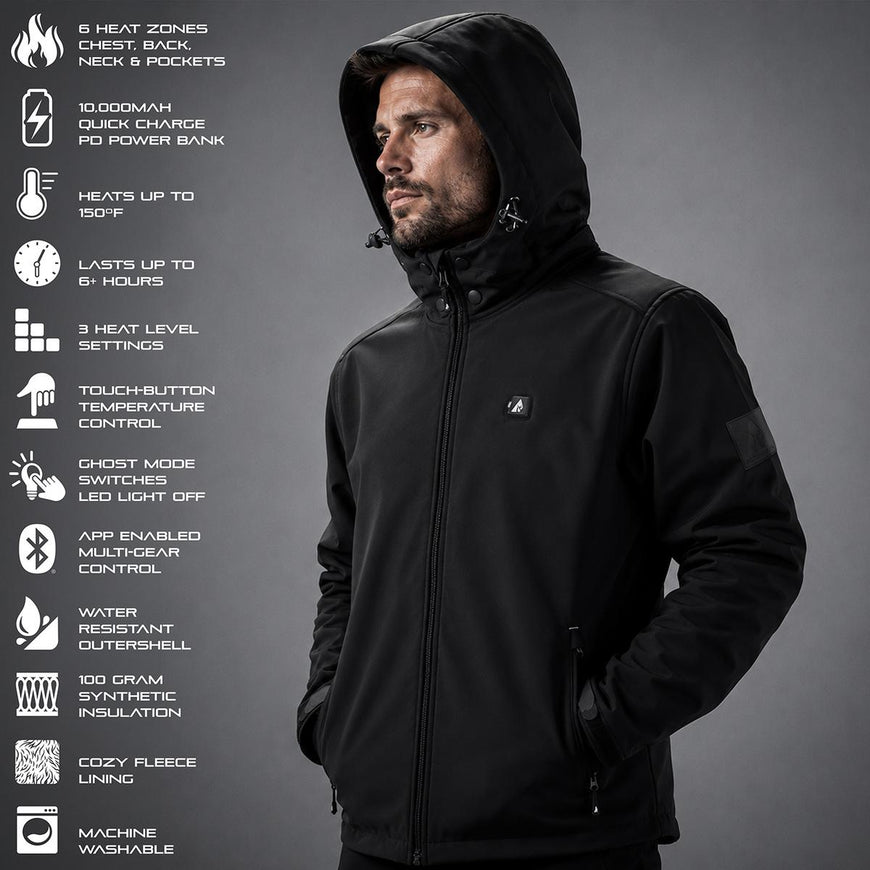 ActionHeat Pro Series+ Bluetooth Men's Softshell Heated Jacket