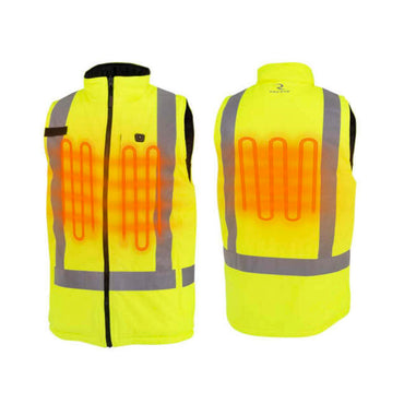 Radians Class 2 Reversible Heated Vest - Hi-Vis Green