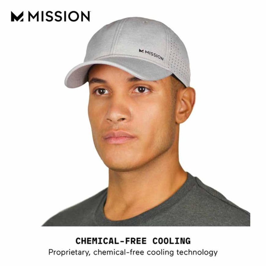 Mission Cooling Vented Performance Hat - Alloy Heather Gray