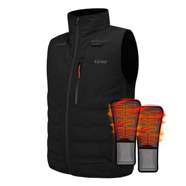 Lenz Unisex Heat Vest 3.0 + Heat Pads with rcB 1400 Batteries